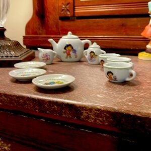 Dora the Explorer Ceramic Tea Set for kids or Collectors